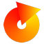 image of LoopDropZ logo - a simple circle, composed of an arrow turning in on itself, a loop. The colours are my yellow-orange gradient, the arrow growing darker as it turns, until realizing itself into a loop, oozes back to yellow, to begin again.