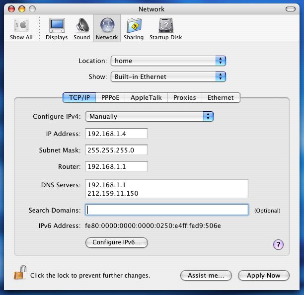 Static ip changer programa