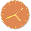 64 pixel size PNG screencap image of corz clock, with the oranges scheme.
