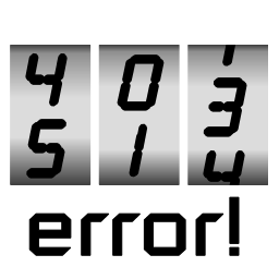 Active-Error-Pages icon/logo, a simple slot-wheel, the first showing digits 4 and 5, the second, 0 and 1, and the third, 1, 3 and 4, donating all the different error documents AEP can handle.
