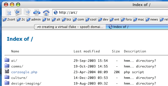 fancy index of arc spoof domain