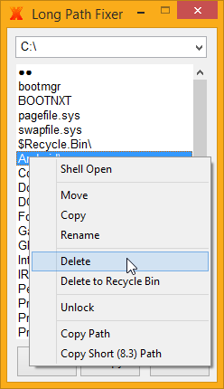 Long Path Fixer for Windows. Path Too Long Error? This free tool can  copy, move, rename and delete files and folders with VERY Long Paths!