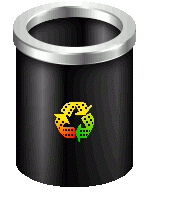 Black Film Recycle Bin ANIMATED By Cor By Mazenl77 animated colors by Cor 